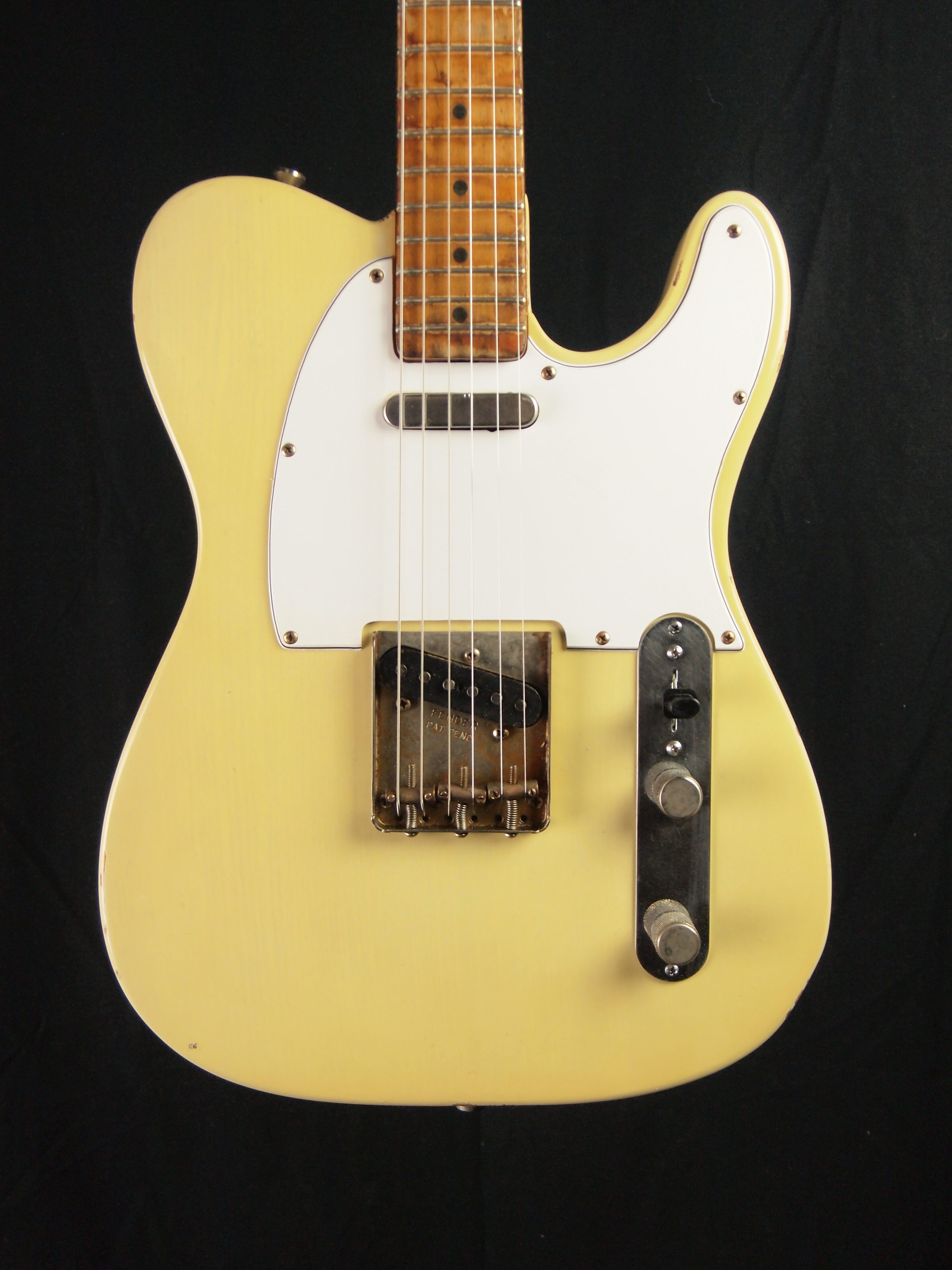 Lay's Guitar Shop yellow Telecaster refinish and relic